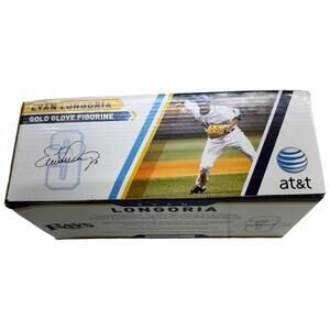 Evan Longoria Gold Glove Figurine AT&T Promotional Rays Baseball in Box